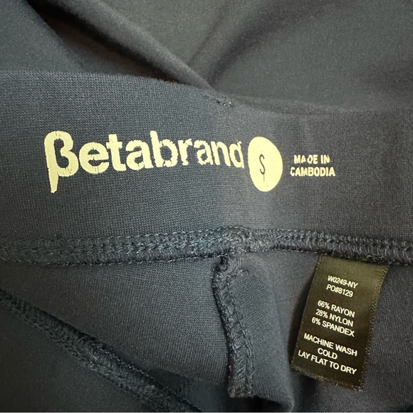 Betabrand Straight Classic Dress Pant Yoga Pants Navy Size Small - Picture 4 of 5